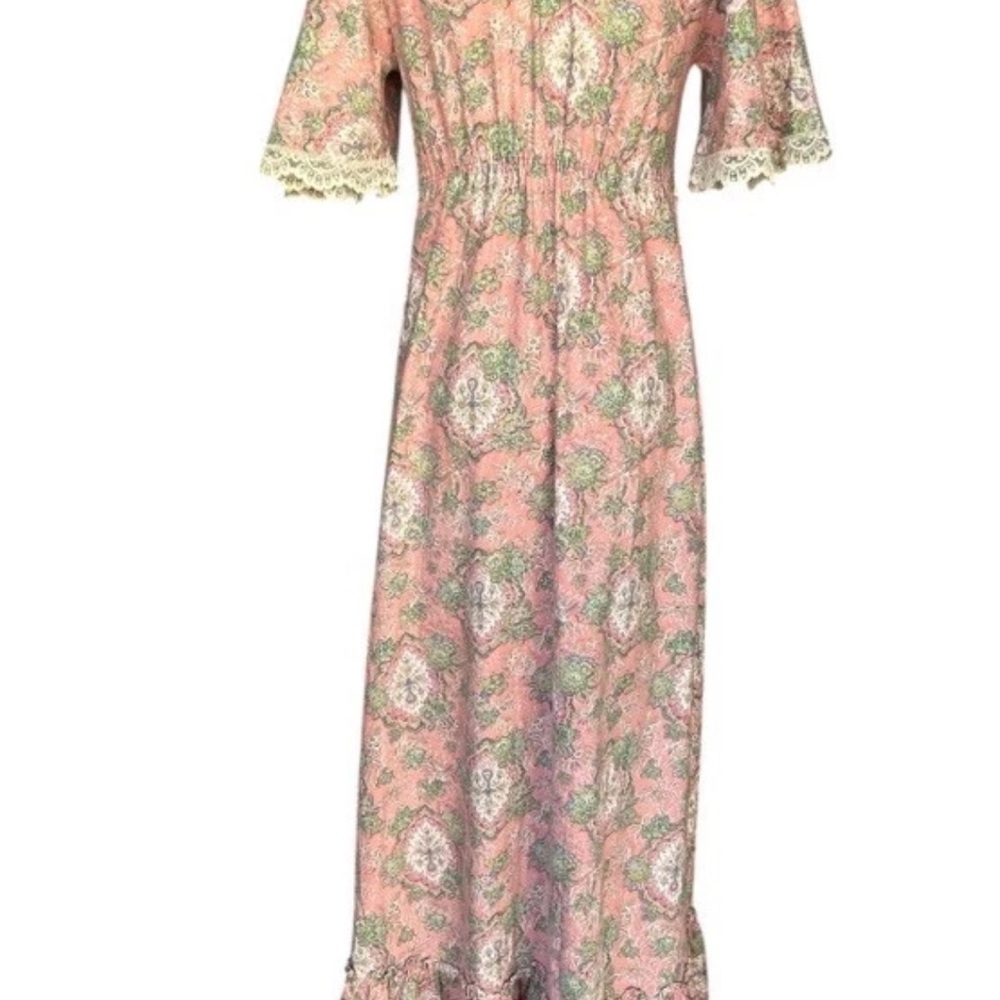 Gilligan & O'Malley Pink Floral Nightgown - Picture 3 of 10